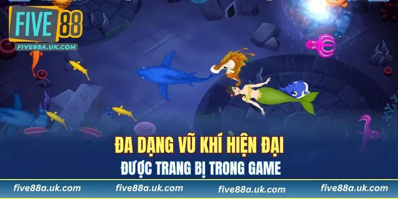 Đa dạng vũ khí hiện đại được trang bị trong game